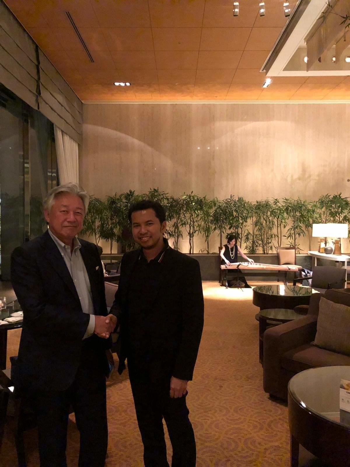 Mohd Atasha with Dr Nobuo Sayama in Tokyo